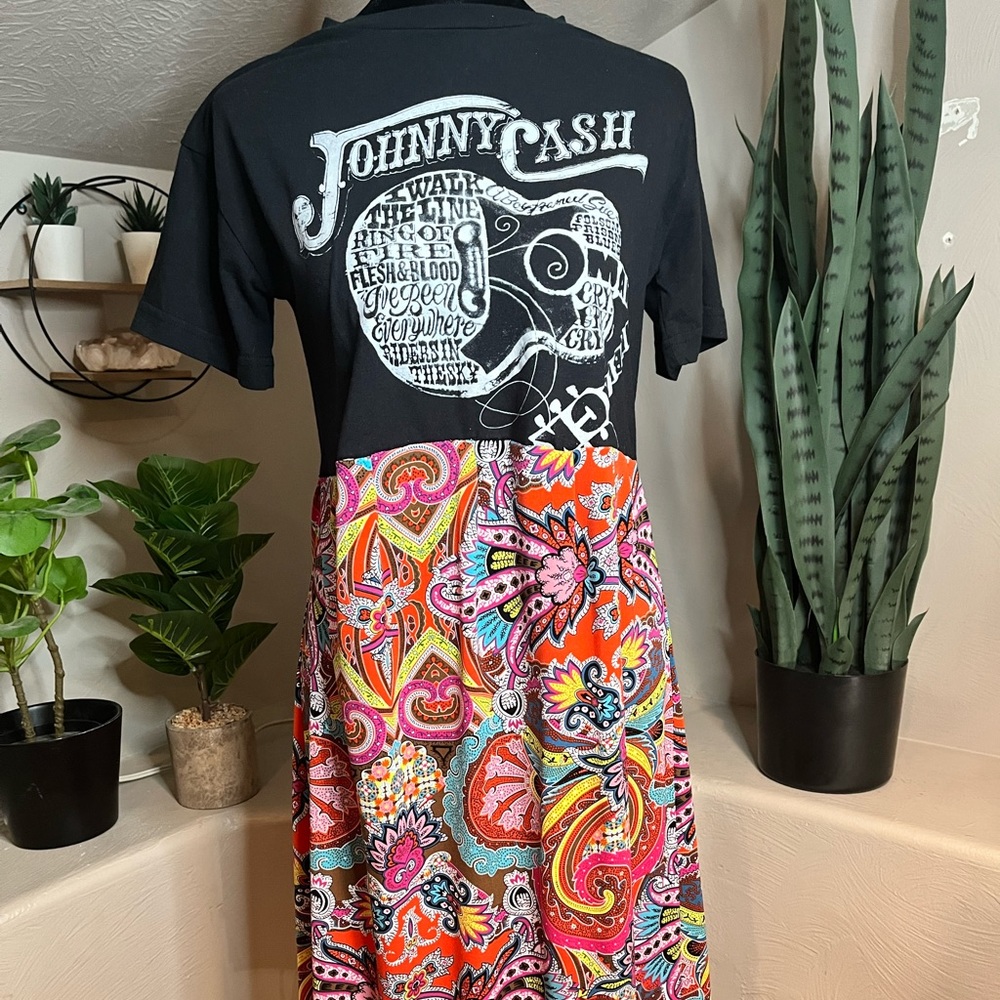 Reworked Band Tee Dress